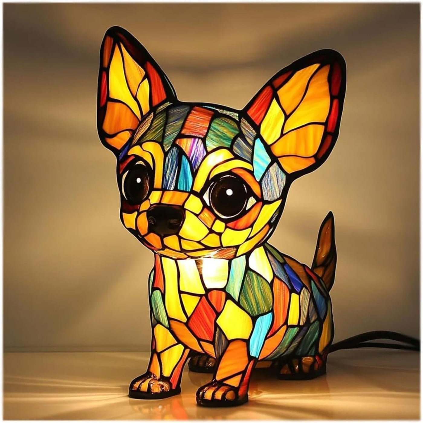 Chacha  | Lampe für Hunde Magisk aus buntem Glas
