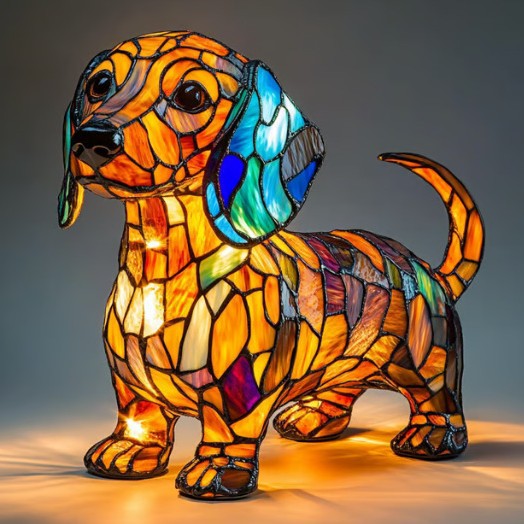 Mimi | Lampe für Hunde Magisk aus buntem Glas