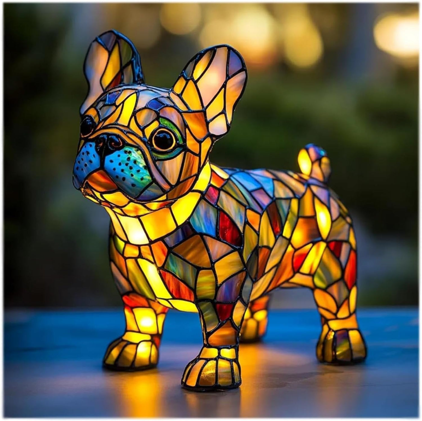 Bruno | Lampe für Hunde Magisk aus buntem Glas