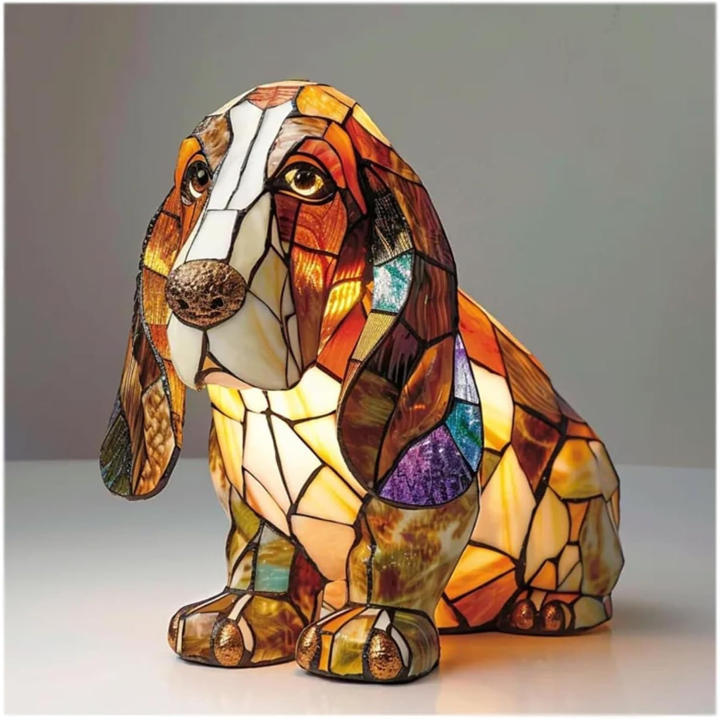 Canelle | Hundelampe Magisk aus farbigem Glas
