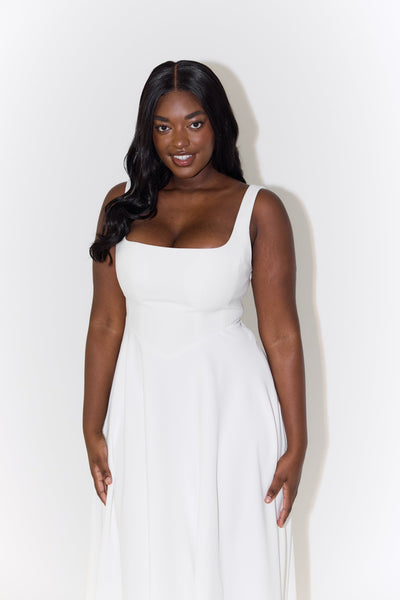 Amelia | Zeitloses Fließendes Midi-Kleid
