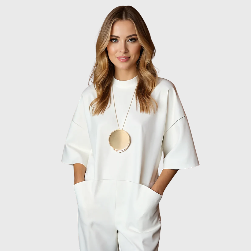 Eleganter Kurzarm-Overall