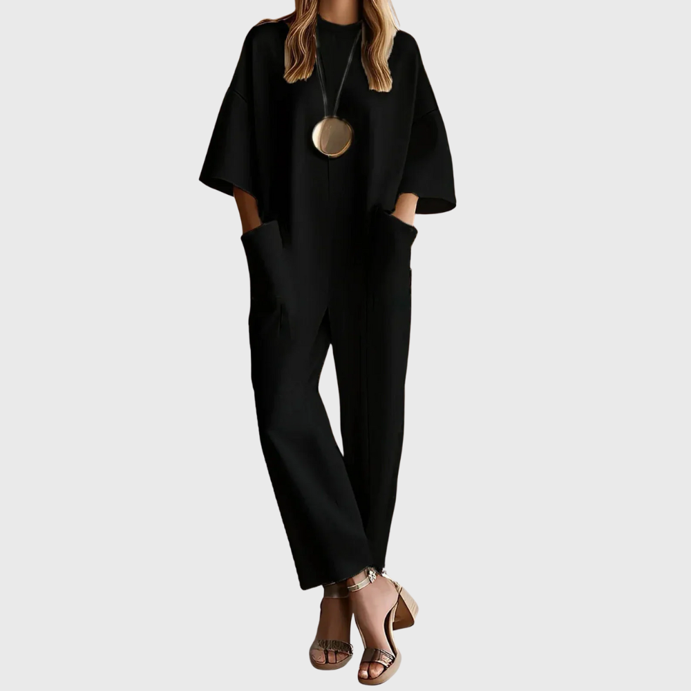 Eleganter Kurzarm-Overall