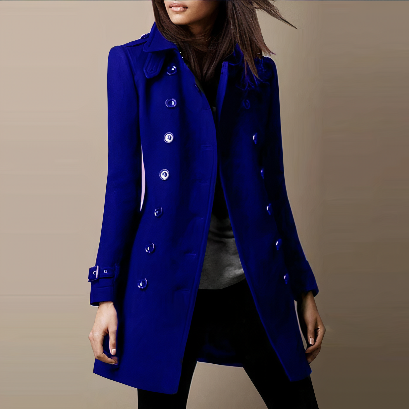 Damen Warmer Trenchcoat | Lange