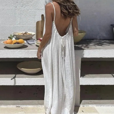 Bohemian rückenfreies Kleid