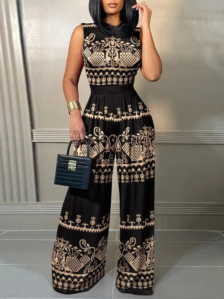 Angelika™ | Eleganter Jumpsuit mit weitem Bein