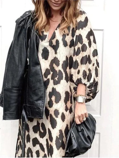 Lisa™ - Leopardenmuster Kleid