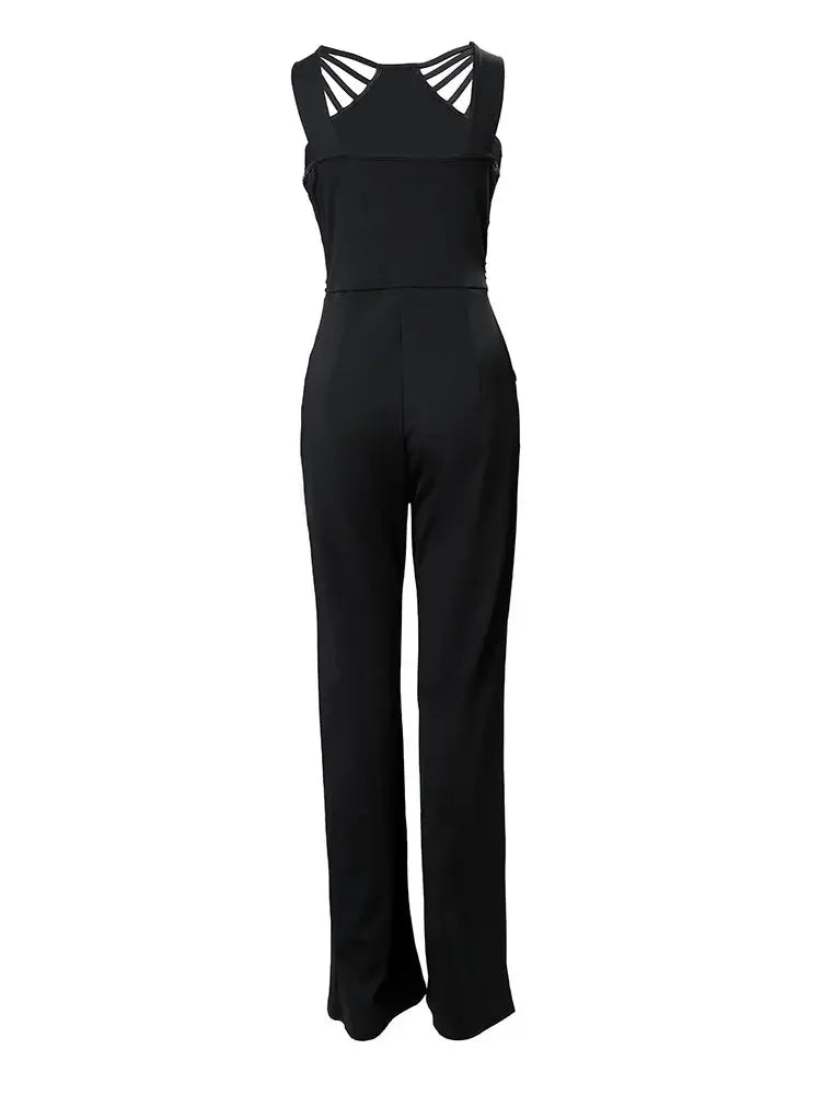 Adelheid™ | Glitzernder Jumpsuit mit Weiten Beinen
