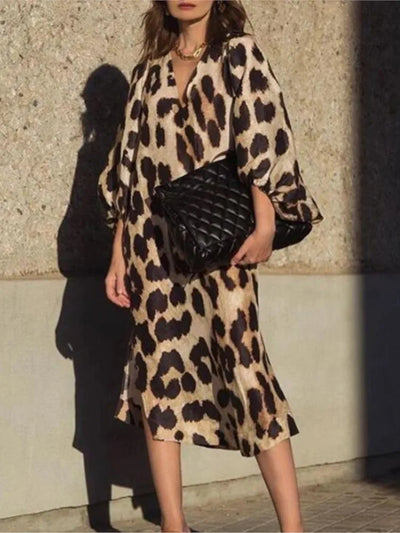 Lisa™ - Leopardenmuster Kleid