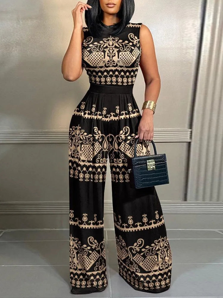 Angelika™ | Eleganter Jumpsuit mit weitem Bein