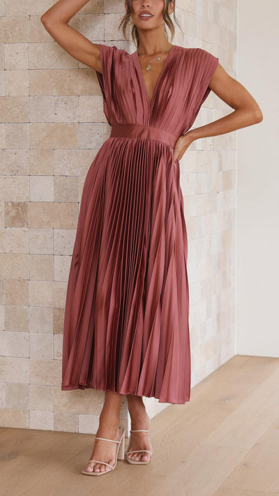 Alexis - Elegantes Faltenkleid