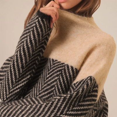 ADELIE | Premium Rollkragenpullover aus edlem Strick