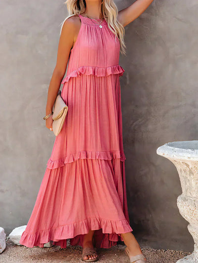 Emilia™ - Maxikleid mit Neckholder und Volants