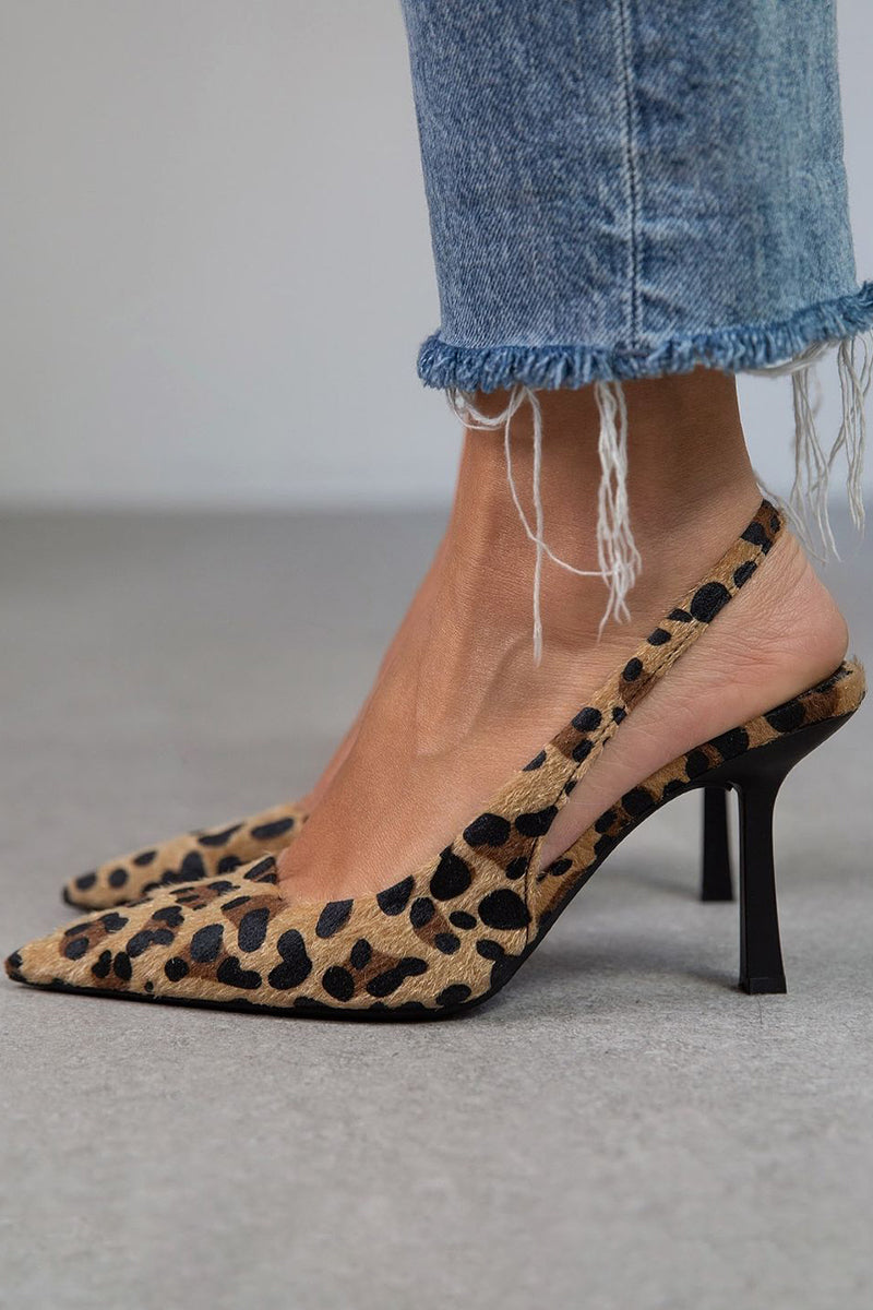 Liora | Handgefertigte Sandalen mit Leopardenmuster