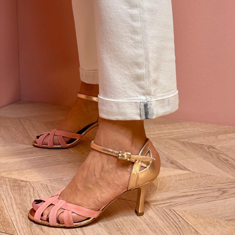 Calista | Handgefertigte Sandalen aus hochwertigem Material mit Stiletto-Absatz