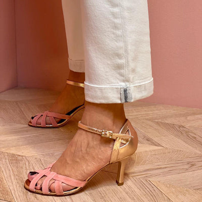 Calista | Handgefertigte Sandalen aus hochwertigem Material mit Stiletto-Absatz