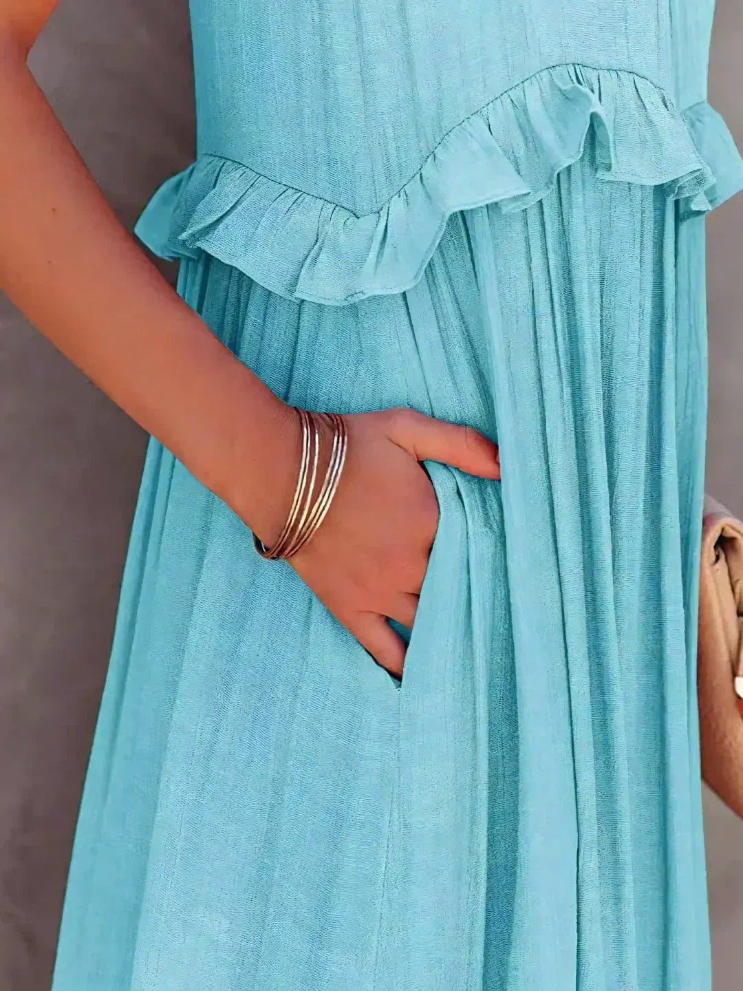 Emilia™ - Maxikleid mit Neckholder und Volants