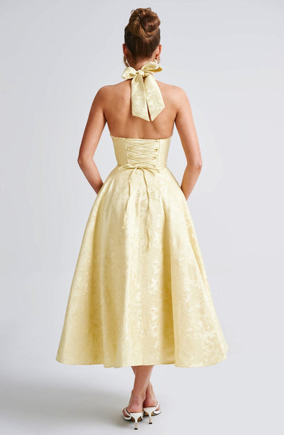 Ara | Midi Kleid mit Neckholder-Ausschnitt