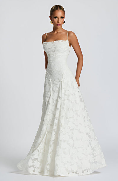 Francisa™ | Spitzen-Corsagen-Maxikleid