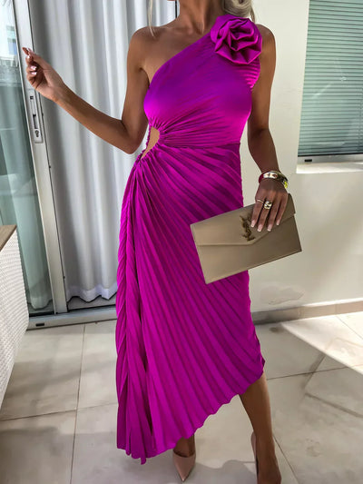 Lizbeth - Kleid mit Blumen Schultern