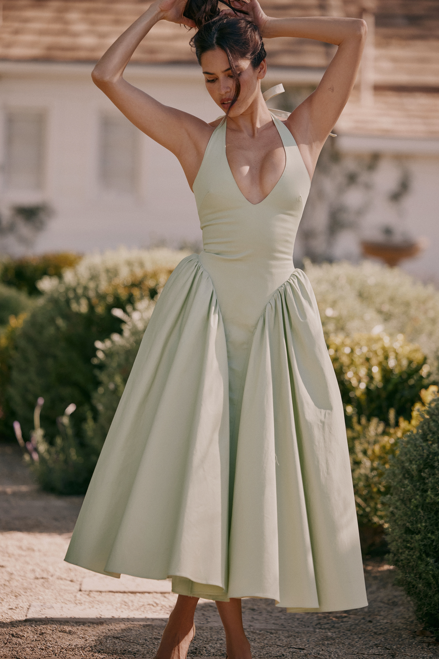 Liana™ | Gerafftes Midikleid