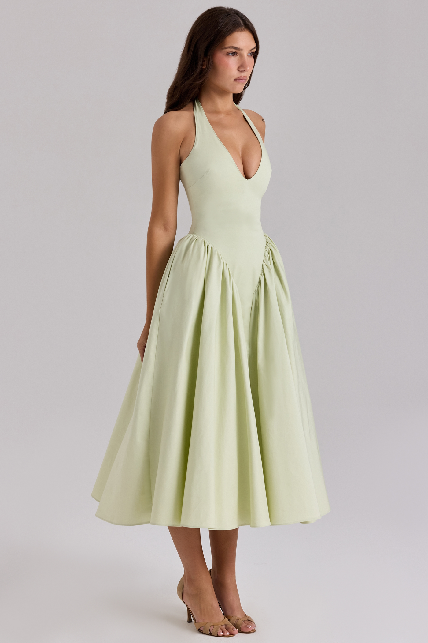 Liana™ | Gerafftes Midikleid