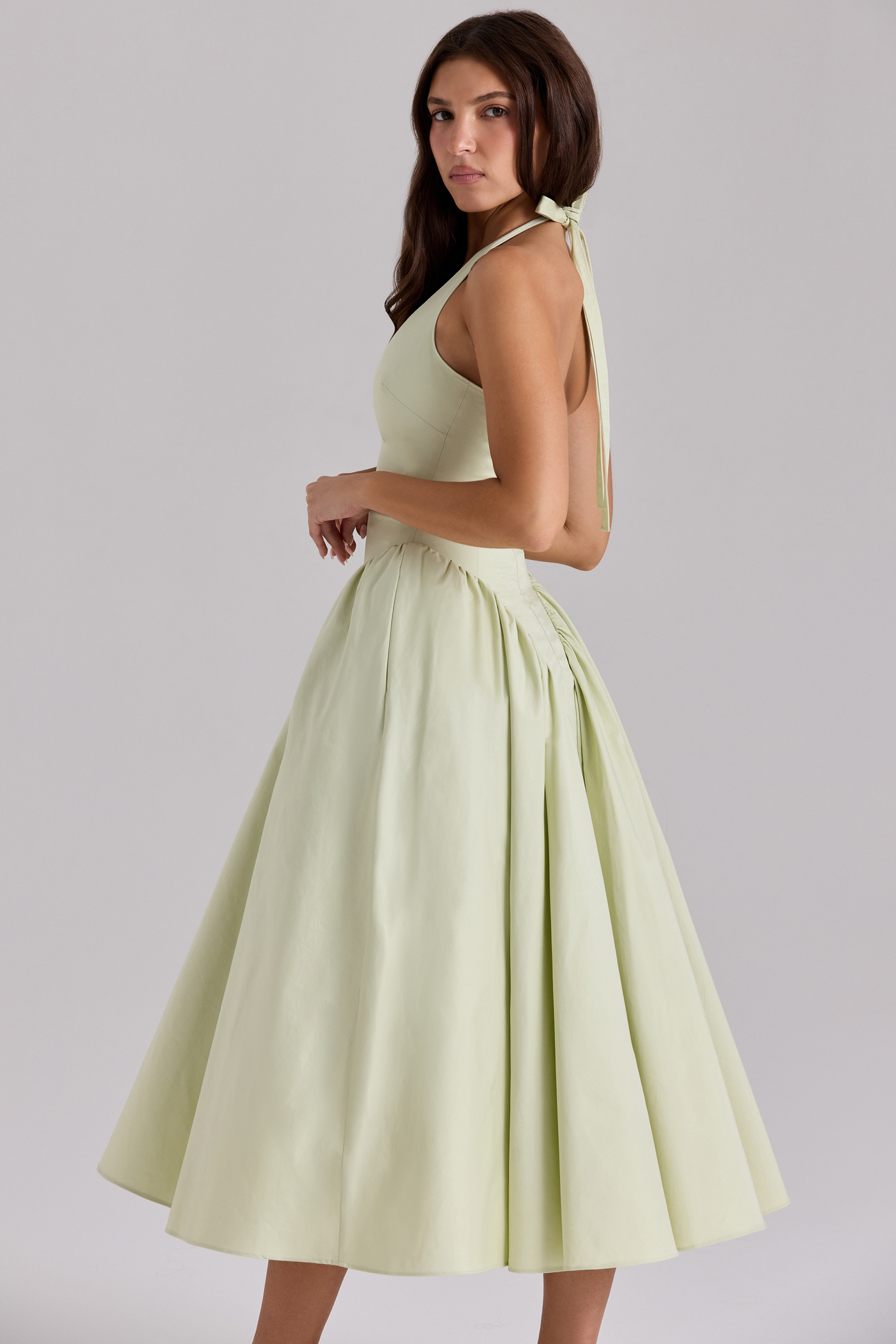 Liana™ | Gerafftes Midikleid
