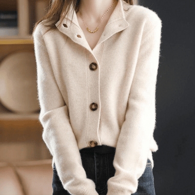 Anny - Luxuriöser Cashmere Strickcardigan