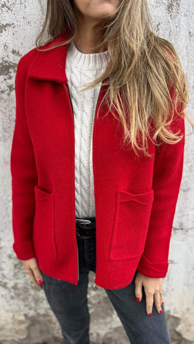 Napel™ | Elegante Strickjacke aus Wolle