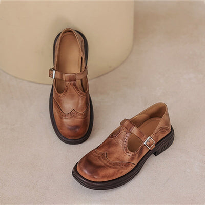 VELDA | ELEGANTE MARY JANES AUS LEDER