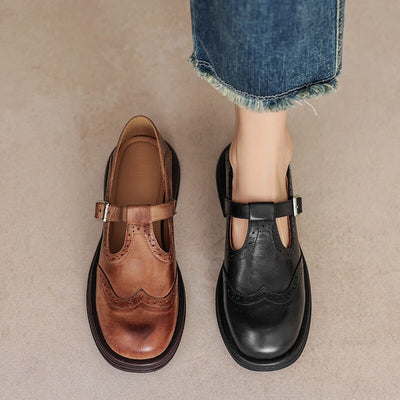 VELDA | ELEGANTE MARY JANES AUS LEDER