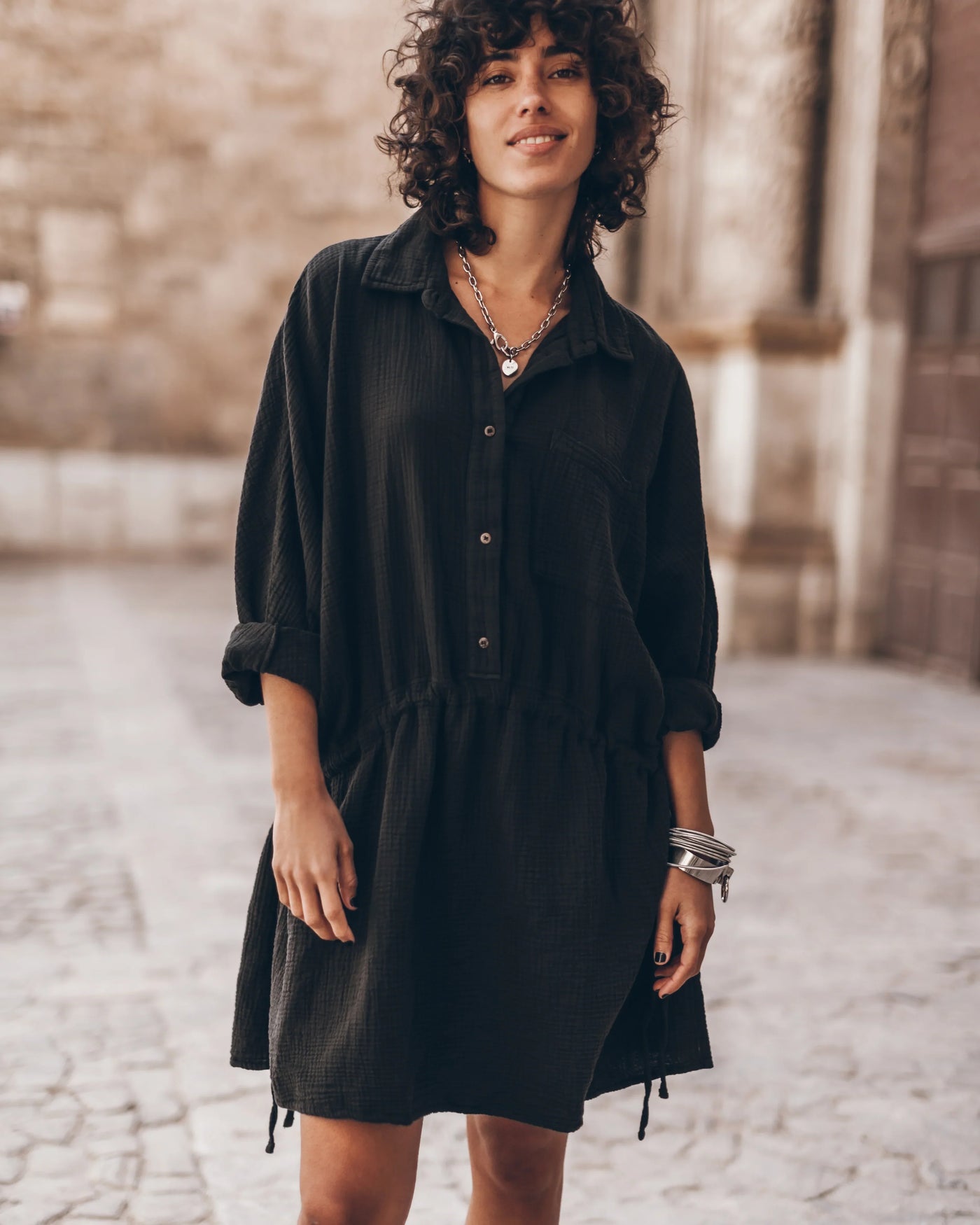 Quinn™ - Klassisches Hemdblusenkleid
