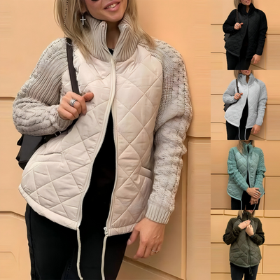 Vérane™ | Gestrickte Patchworkjacke