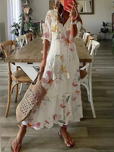 Dianna™ - Boho Kleid mit Bauchbedeckung